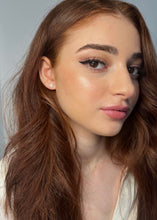 Load image into Gallery viewer, 0.30cts Diamond Halo Stud Earrings in 18k White Gold