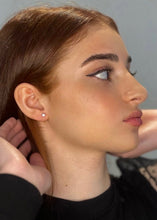 Load image into Gallery viewer, 0.30cts Lab Grown Diamond Stud Earrings in 18k White Gold