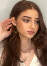 Load image into Gallery viewer, 0.40cts Diamond Stud Earrings in 18k White Gold