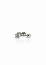 Load image into Gallery viewer, 0.40cts Diamond Stud Earrings in 18k White Gold