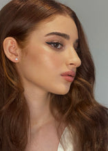 Load image into Gallery viewer, 0.50cts Diamond Stud Earrings in 18k White Gold