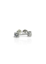 Load image into Gallery viewer, 0.80cts Diamond Stud Earrings in 18k White Gold