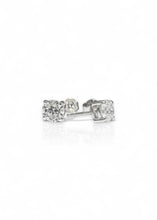 Load image into Gallery viewer, 1.40cts Diamond Stud Earrings in 18k White Gold