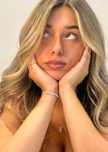 Load image into Gallery viewer, 10.00ct Diamond Tennis Bracelet in 18k White Gold