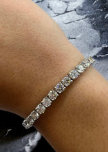 Load image into Gallery viewer, 10.00ct Diamond Tennis Bracelet in 18k White Gold