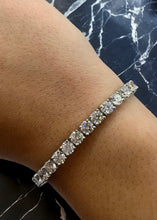 Load image into Gallery viewer, 11.00ct Diamond Tennis Bracelet in 18k White Gold
