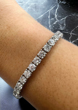Load image into Gallery viewer, 12.00ct Diamond Tennis Bracelet in 18k White Gold