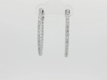 Load image into Gallery viewer, 2.00ct Lab Grown Lucida Hoop in 9k White Gold