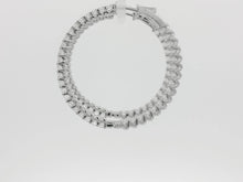 Load image into Gallery viewer, 3.00ct Lab Grown Lucida Hoop in 9k White Gold