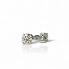 Load image into Gallery viewer, 4.00cts Diamond Stud Earrings in 18k White Gold