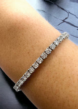 Load image into Gallery viewer, 5.50ct Diamond Tennis Bracelet in 18k White Gold