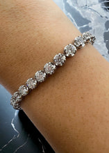 Load image into Gallery viewer, 7.00ct Illusion Set Diamond Tennis Bracelet in 18k White Gold