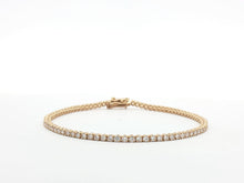 Load image into Gallery viewer, 2.00ct Lab Grown Four Claw Tennis Bracelet in 18k Gold