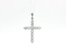 Load image into Gallery viewer, 2.00ct Lab Grown Cross Pendant in 9k Gold