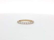 Load image into Gallery viewer, 0.80ct Lab Grown Half Eternity Ring in 18k Gold