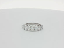 Load image into Gallery viewer, 1.80ct Lab Grown Oval Half Eternity Ring in 9k Gold