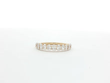 Load image into Gallery viewer, 1.00ct Lab Grown Oval Half Eternity Ring in 9k Gold