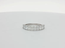 Load image into Gallery viewer, 1.60ct Lab Grown Radiant Half Eternity Ring in 9k Gold
