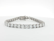 Load image into Gallery viewer, 19.00ct Lab Grown Four Claw Tennis Bracelet in 9k Gold
