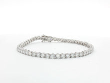 Load image into Gallery viewer, 7.00ct Lab Grown Four Claw Tennis Bracelet in 9k Gold
