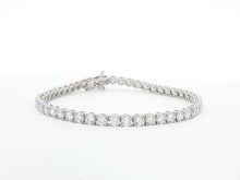 Load image into Gallery viewer, 8.00ct Lab Grown Four Claw Tennis Bracelet in 9k Gold