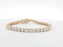 Load image into Gallery viewer, 14.00ct Lab Grown Four Claw Tennis Bracelet in 9k Gold