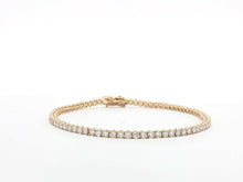 Load image into Gallery viewer, 3.00ct Lab Grown Four Claw Tennis Bracelet in 9k Gold
