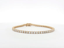 Load image into Gallery viewer, 5.00ct Lab Grown Four Claw Tennis Bracelet in 18k Gold
