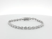 Load image into Gallery viewer, 4.50ct Rub Over Multi-Shaped Lab Grown Tennis Bracelet in 9k Gold