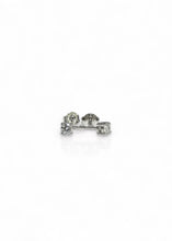 Load image into Gallery viewer, 0.30cts Diamond Stud Earrings in 18k White Gold
