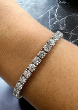 Load image into Gallery viewer, 12.00ct Diamond Tennis Bracelet in 18k White Gold
