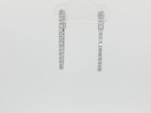 Load image into Gallery viewer, 1.00ct Lab Grown Oval Lucida Hoops in 9k White Gold
