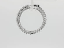 Load image into Gallery viewer, 2.00ct Lab Grown Lucida Hoop in 9k White Gold
