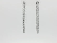 Load image into Gallery viewer, 3.00ct Lab Grown Oval Lucida Hoops in 9k Gold
