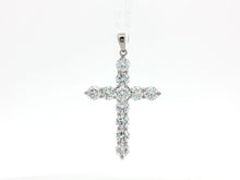 Load image into Gallery viewer, 3.00ct Lab Grown Cross Pendant in 9k Gold
