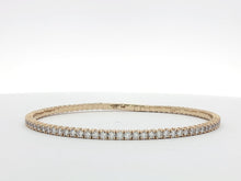 Load image into Gallery viewer, 3.00ct Natural Diamond Flexi Tennis Bangle in 9k Gold
