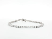 Load image into Gallery viewer, 5.00ct Lab Grown Four Claw Tennis Bracelet in 18k Gold
