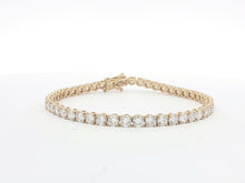 Load image into Gallery viewer, 8.00ct Lab Grown Four Claw Tennis Bracelet in 18k Gold
