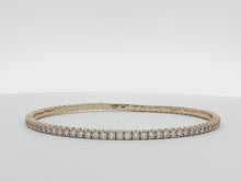 Load and play video in Gallery viewer, 3.00ct Natural Diamond Flexi Tennis Bangle in 9k Gold
