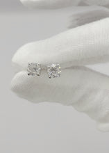Load and play video in Gallery viewer, 1.40cts Diamond Stud Earrings in 18k White Gold
