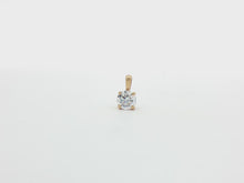 Load and play video in Gallery viewer, 0.50ct Lab Grown Solitaire Pendant in 9k Gold
