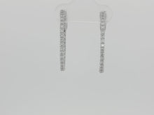 Load and play video in Gallery viewer, 1.00ct Lab Grown Oval Lucida Hoops in 9k White Gold
