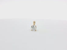 Load and play video in Gallery viewer, 0.70ct Lab Grown Single Solitaire Pendant in 18k Gold
