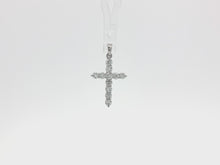 Load and play video in Gallery viewer, 0.30ct Lab Grown Cross Pendant in 18k Gold
