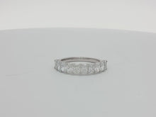 Load and play video in Gallery viewer, 1.60ct Lab Grown Radiant Half Eternity Ring in 9k Gold
