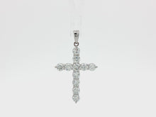 Load and play video in Gallery viewer, 2.00ct Lab Grown Cross Pendant in 18k Gold
