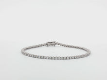 Load and play video in Gallery viewer, 2.00ct Lab Grown Four Claw Tennis Bracelet in 9k Gold
