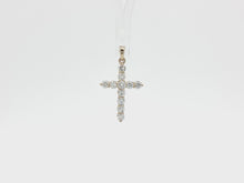 Load and play video in Gallery viewer, 0.30ct Lab Grown Cross Pendant in 18k Gold
