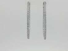 Load and play video in Gallery viewer, 3.00ct Lab Grown Oval Lucida Hoops in 9k Gold
