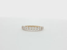 Load and play video in Gallery viewer, 1.00ct Lab Grown Oval Half Eternity Ring in 9k Gold
